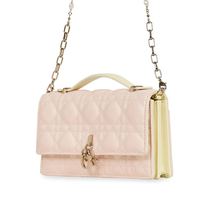 My Dior Mini Bag-Powder Pink Cannage Lambskin